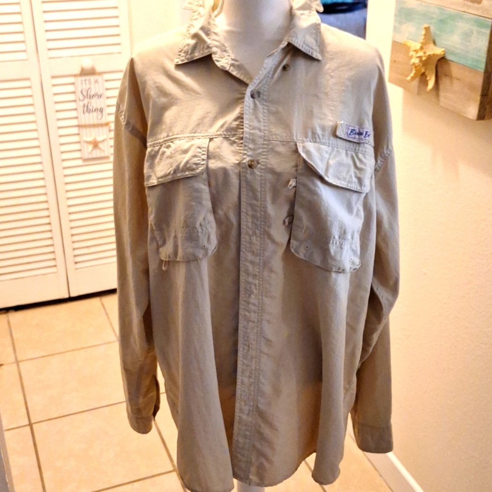 Bimini Bay XL long sleeve tan shirt